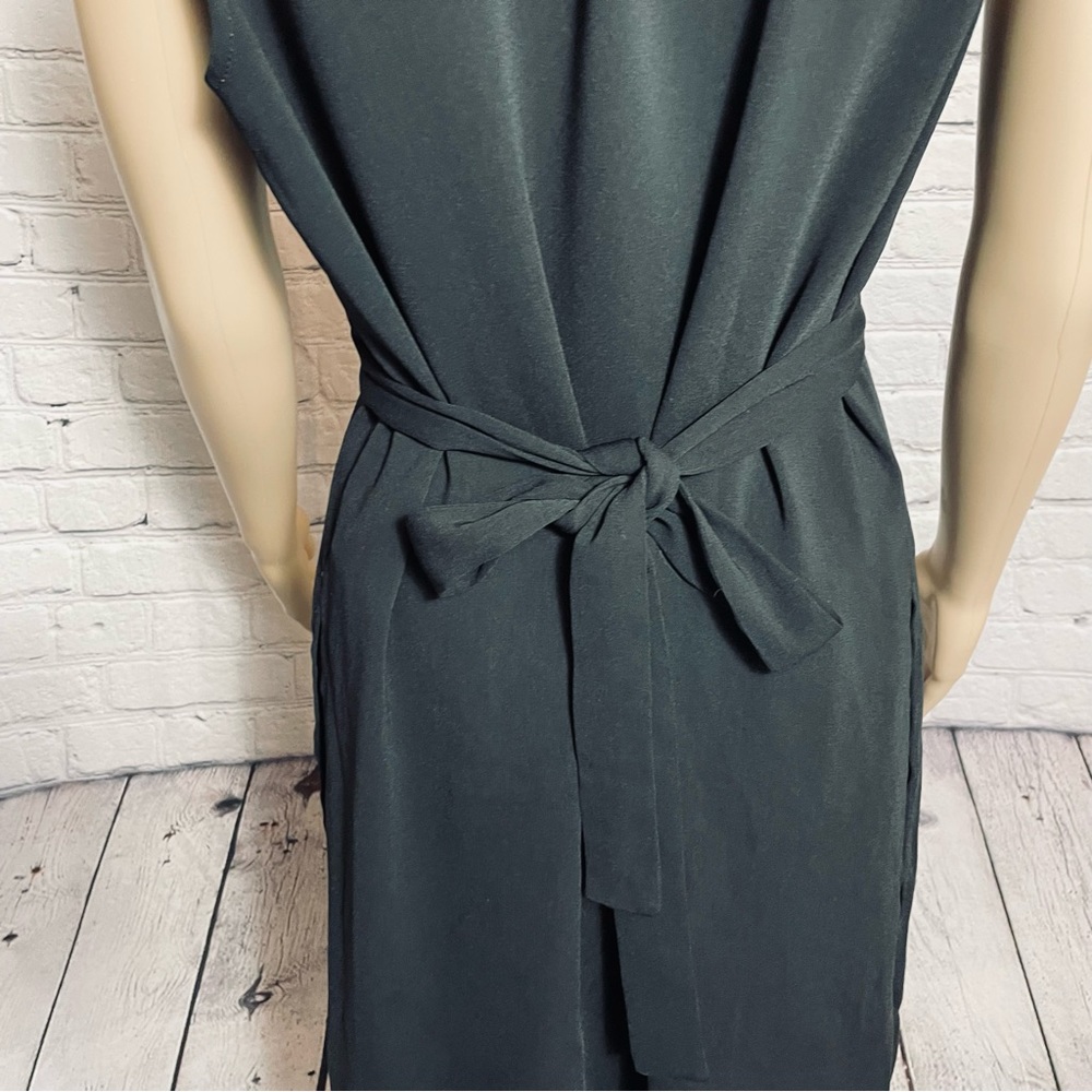 Zara Basic Collection Sleeveless Back Tie Black T… - image 4